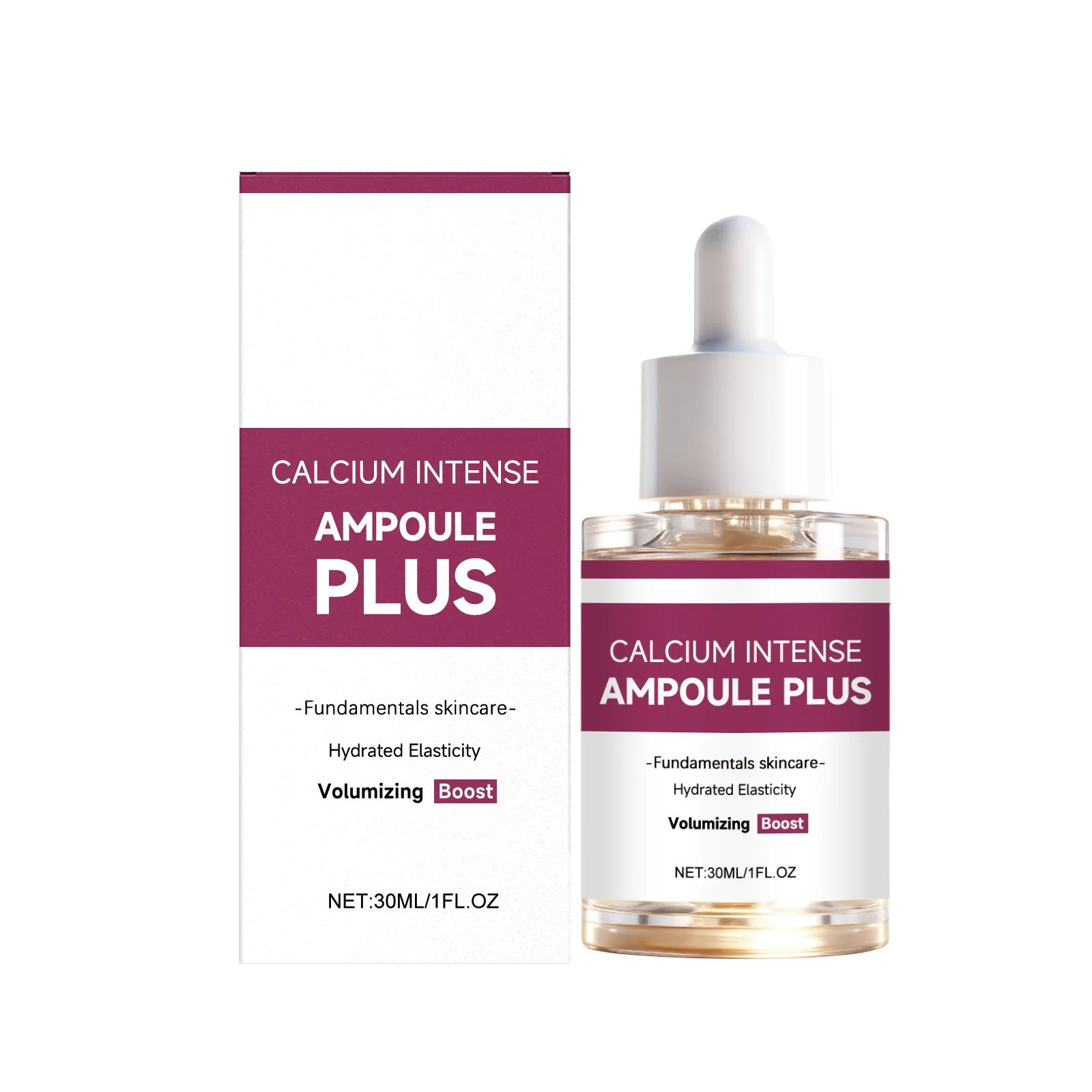 Calcium Intense Ampoule Plus Facial Serum For Long Lasting Moisturizing Firming Lifting Improve Dry Rough Sagging Dull Skin