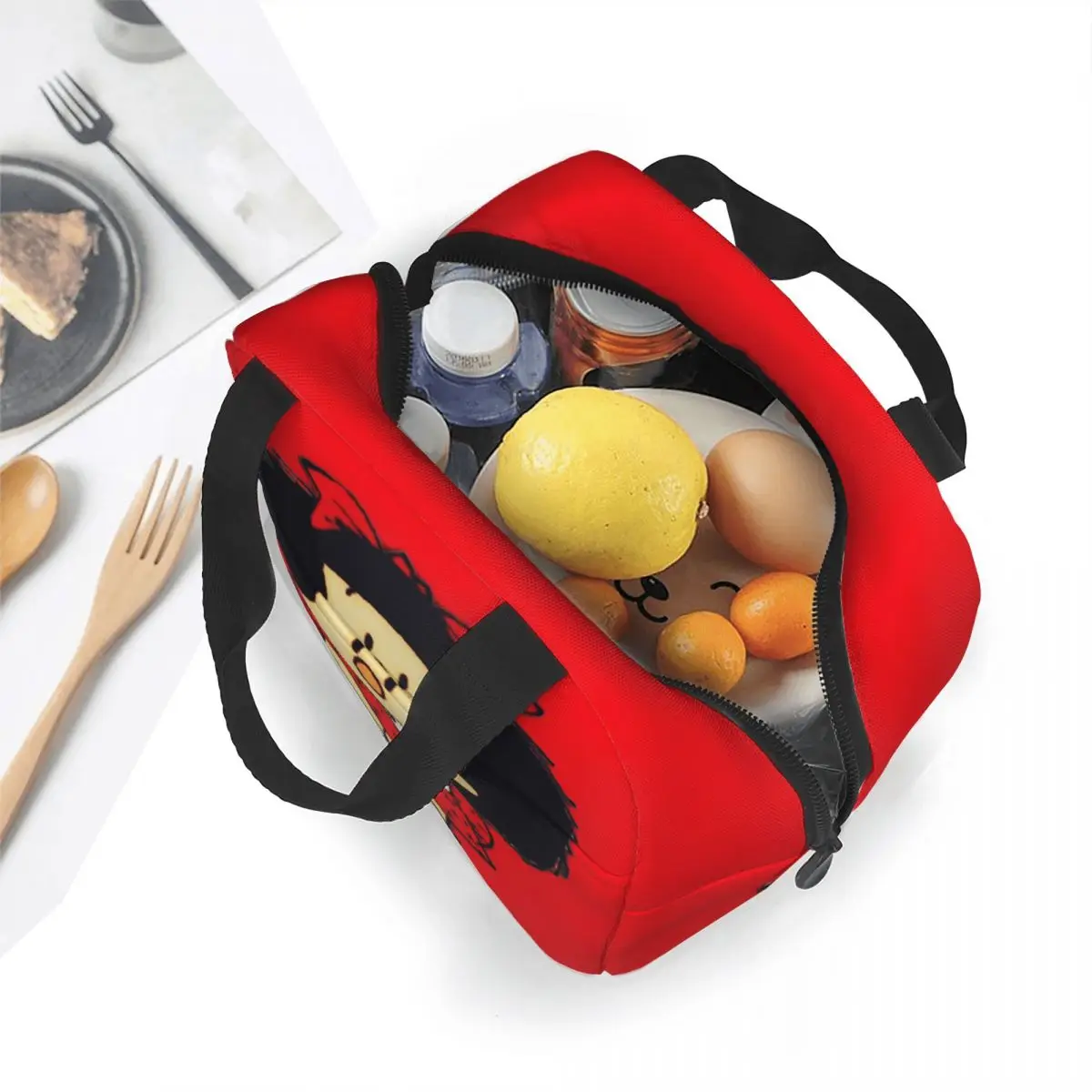 Mafalda Insulated Lunch Bags Cooler Bag Meal Container Quino Argentina Cartoon High Capacity Tote Lunch Box Beach Travel