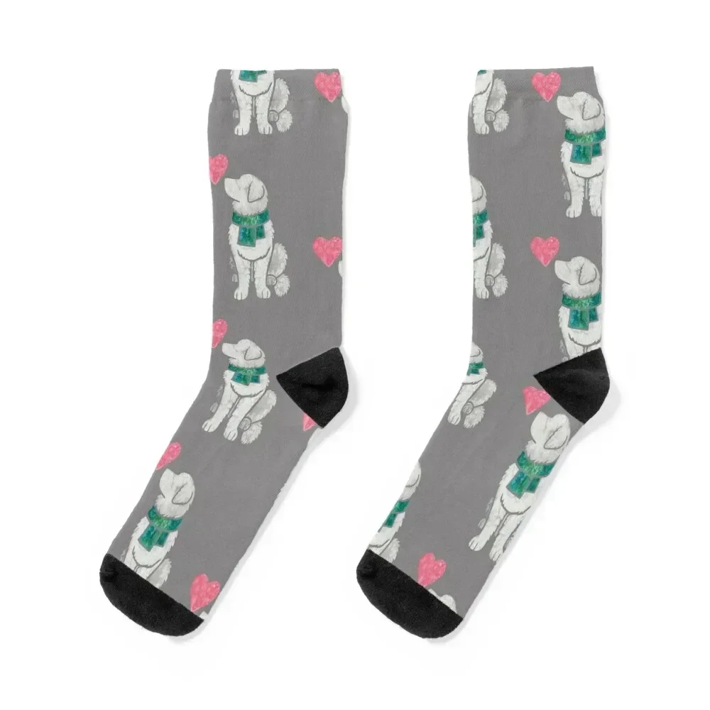 

Watercolour Maremma Sheepdog Socks funny gift snow moving stockings Socks Male Women's