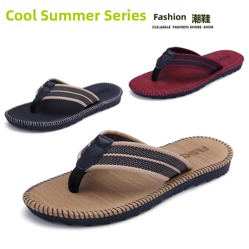 

Мужские летние пляжные шлепанцы для улицы, удобные дышащие сандалии без застежек из ПВХ для повседневной пляжной носки