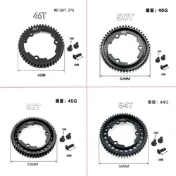 Steel 46T 50T 52T 54T Spur Gear 1.0M 6447 6449 for Traxxas 1/5 X-Maxx 1/7 XO-1 1/10 E-Revo 2.0 VXL New MAXX RC Car Upgrade Parts