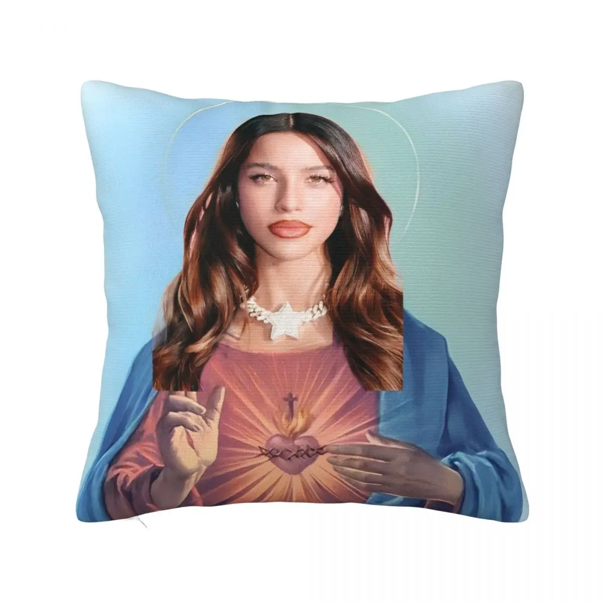 Emilia Mernes Funny Meme Jesus Pillowcase Double-sided Printing Polyester Cushion Cover Gift Throw Pillow Case Cover Seater