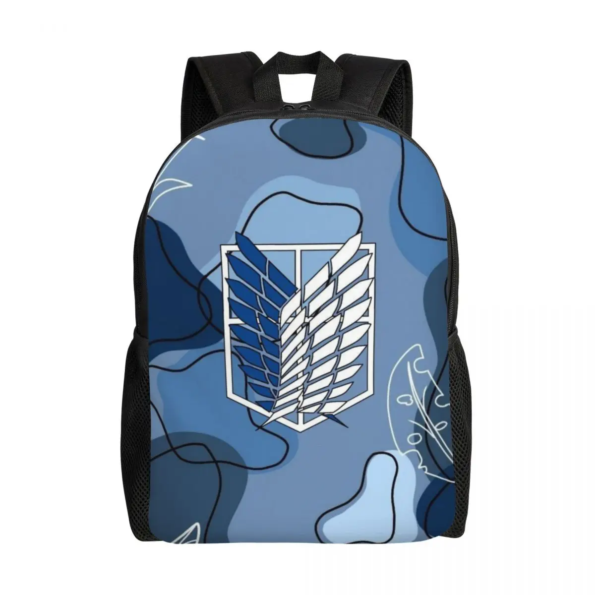 

Custom Attackes On Titan Laptop Backpack Men Women Fashion Bookbag for College School Student Bag