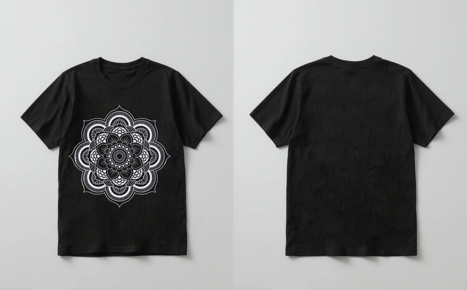 

2025 Новый модный повседневный унисекс с коротким рукавом и принтом мандалы