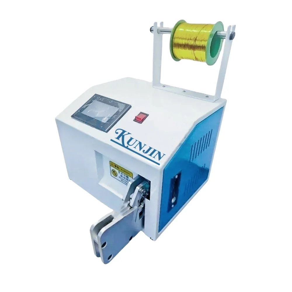 KUNJIN ZK315 Bind- en spoel Automatische Twist Tie Power Cable Binding Semi-automatische rolwikkelmachine met lage prijs