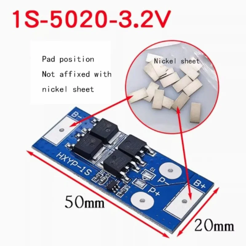 1S 15A 3.2V lithium iron phosphate protection board 3.2V battery anti-overcharge, anti-overdischarge, anti-short circuit battery