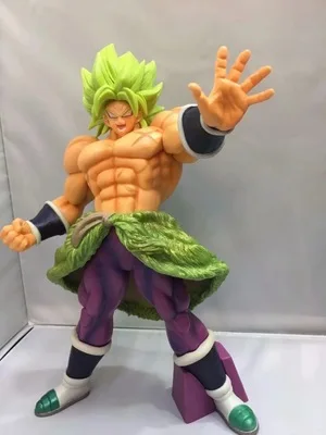 33CM Dragon Ball Z Anime 20th Anniversary Broli Super Saiyan Broly PVC Action Figure Statue Collectible Model Kids Toys Doll