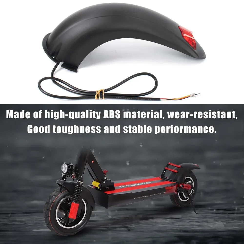 9PCS Fender Guard Back With Taillight (Brake Light) E-Scooter Wings Rear Mudguard Support Protection 10 Inch For Kugoo M4 Parts