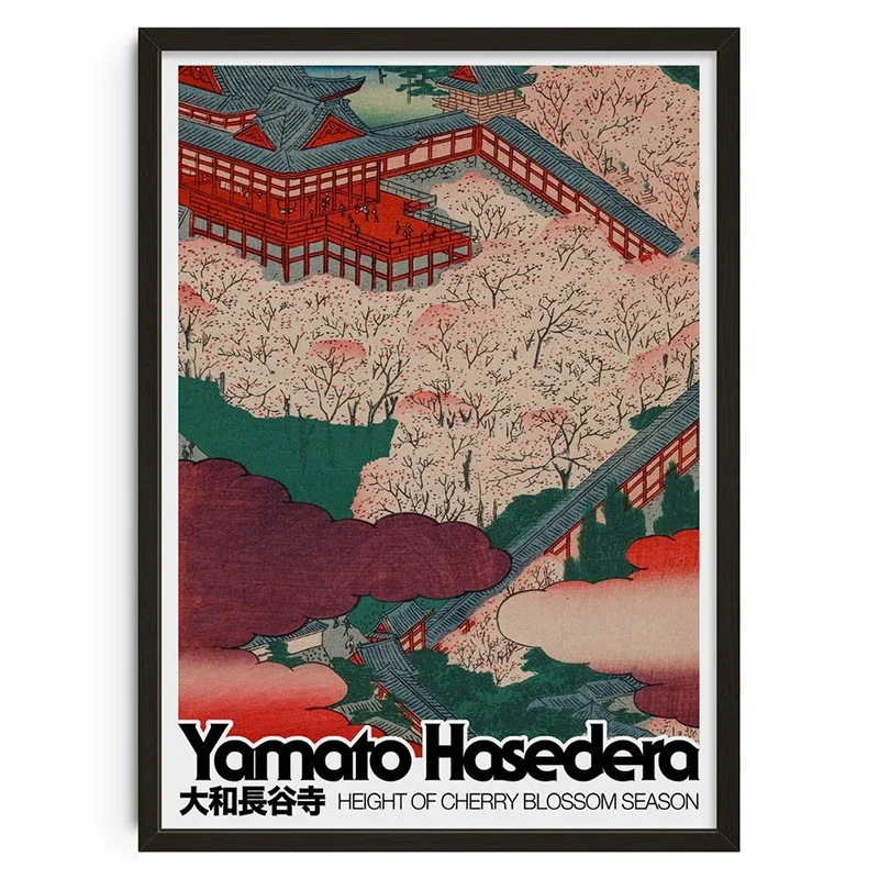 Mid Century abstracte illustratie canvas prints poster vintage Japanse kunst prints slaapkamer muur kunst home decor kunst poster geschenken