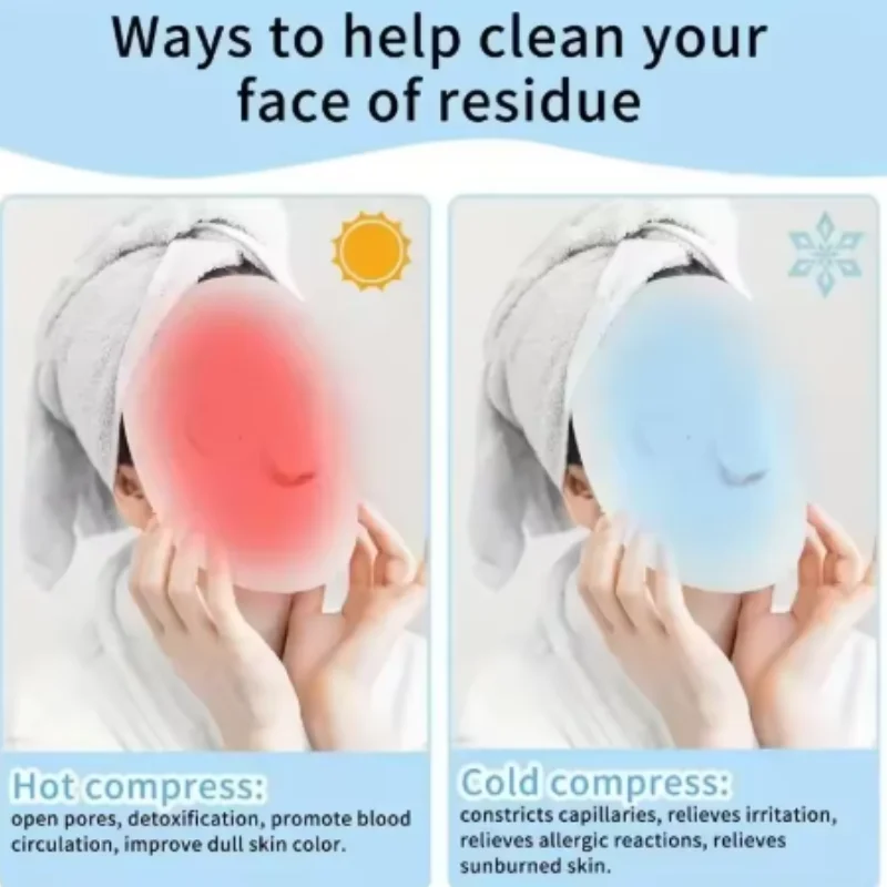 Hot Compress Towel Skin Care Mask Double Thickness Cotton Wet Compress Steamed Face Towel Opens Skin Pore