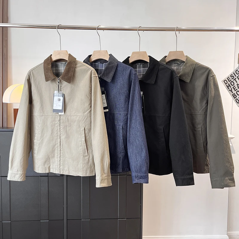 

Универсальная повседневная свободная тонкая куртка с воротником-стойкой, на молнии, из полиэстера, с длинными рукавами, стандартной длины