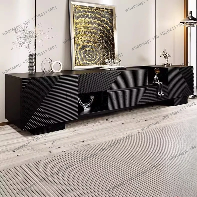 TV paint cabinet color matching medieval floor-to-wall multi-functional engraving original and customizable