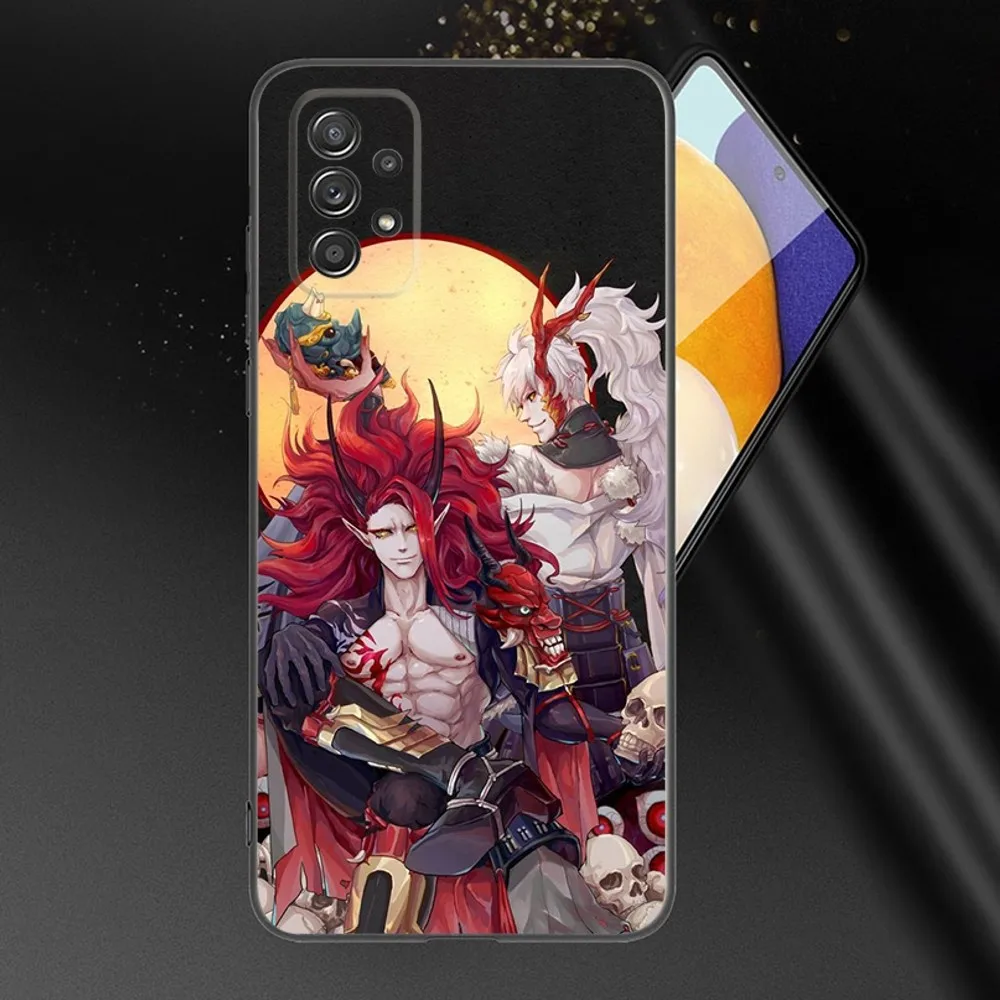 Game Onmyoji Phone Case For Samsung Galaxy A13,A21s,A22,A31,A32,A52,A53,A71,A80,A91 Soft Black Phone Cover