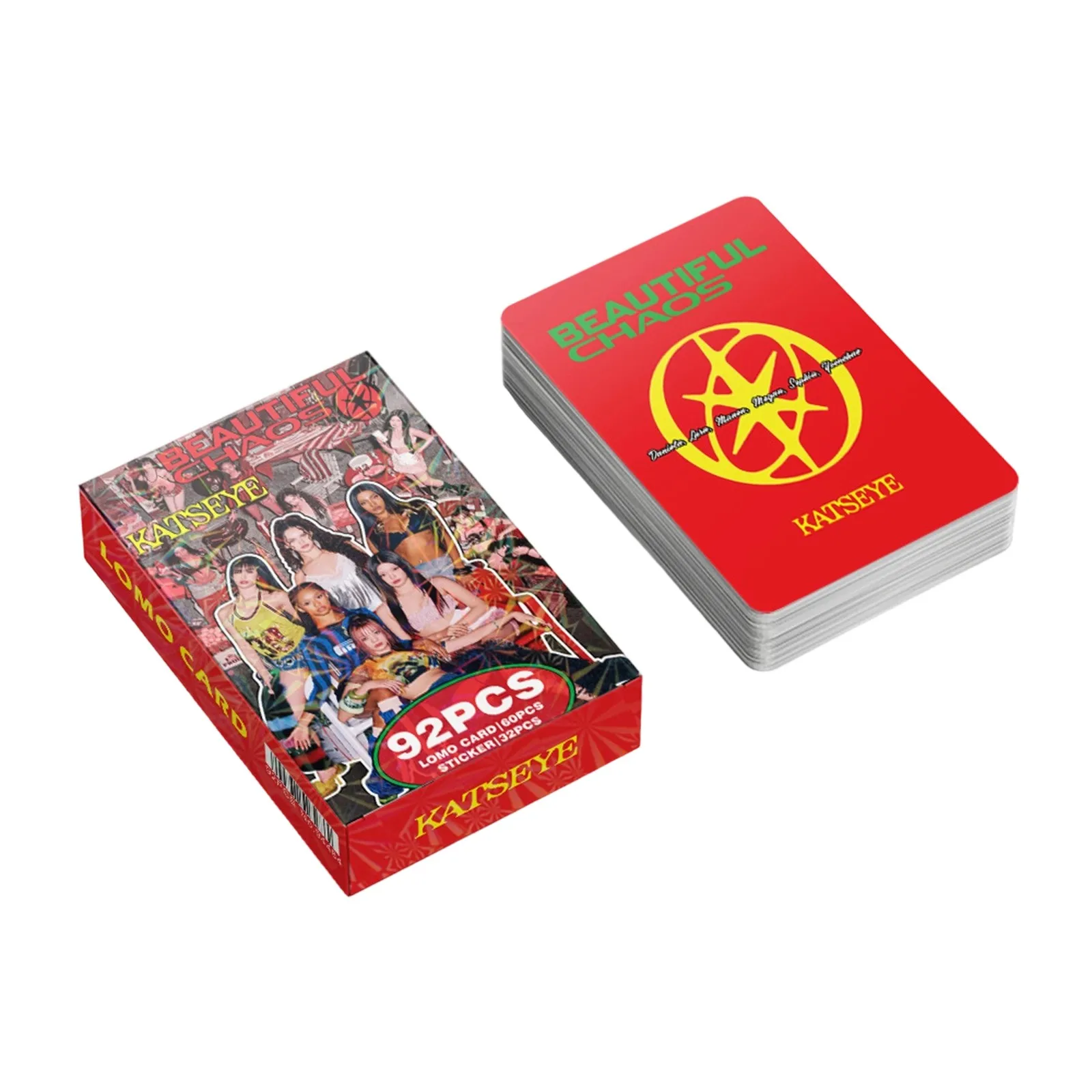 Fan Gift Box - Includes 60 LOMO Cards & 32 Stickers from the BEAUTIFULCHAOS Comeback, Ready-to-Gift Collection for Devoted Suppo