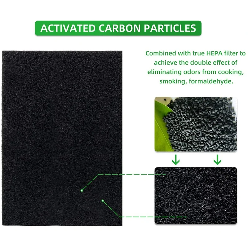 4 Activated Carbon Pre Filters Replacement For Honeywell Air Purifier HPA 300/ Pre-Filter A/ HRF-AP1, 4PCS