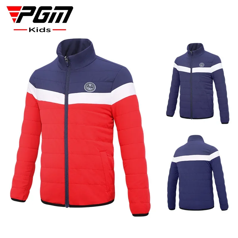 

PGM Golf Children's Warm Jacket Youth Cotton Shirt Fashion Sports Soft Skin Friendly Boys Clothing Golf Wear for Kids YF507