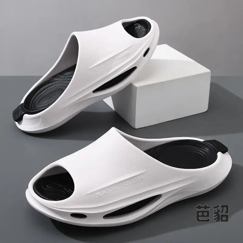 Summer Outdoor Men's Flat Sandals Anti-Slip Beach Coast Couple Matching Slippers Indoor Comfortable EVA Slip-On Shoes