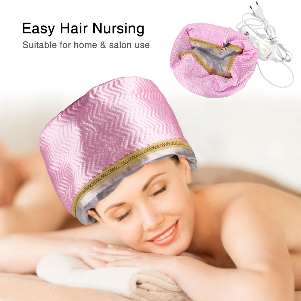 Thermal Treatment Hair Cap Heating Hair Steamer 220V 110V Care Accessories Bonnets for Women Hair Dryer Home Spa Salon Styling