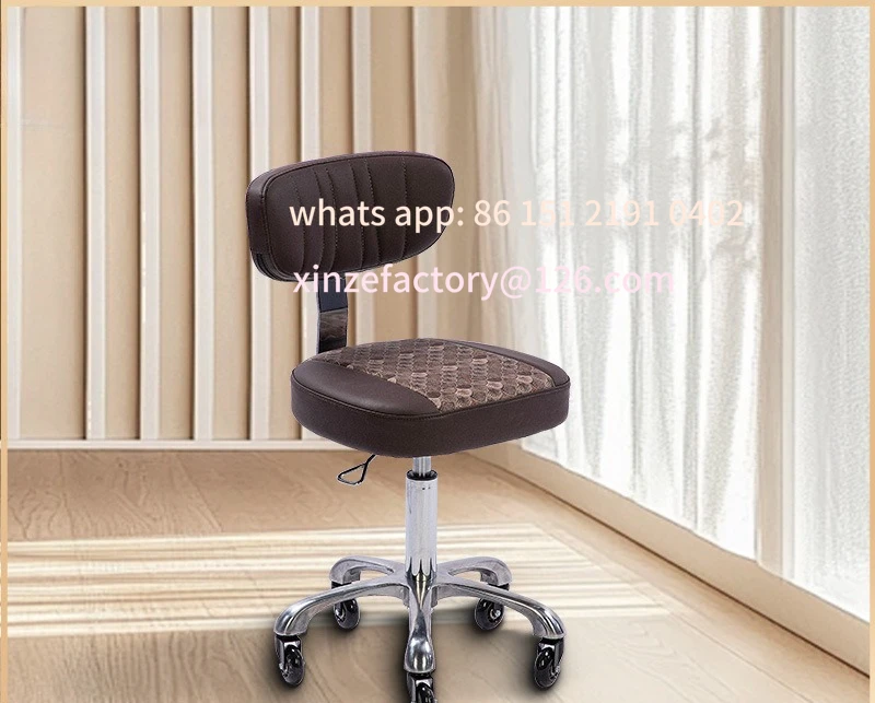 

Customizable beauty salon backrest big job stool barber shop manicure technician chair lift rotating chair barber chair shop bar