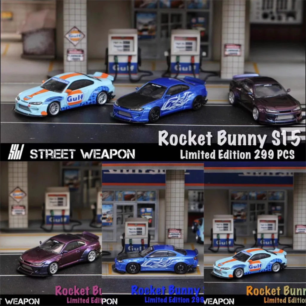 

Street Weapon SW 1:64 Slivia S15 Diecast Model Car