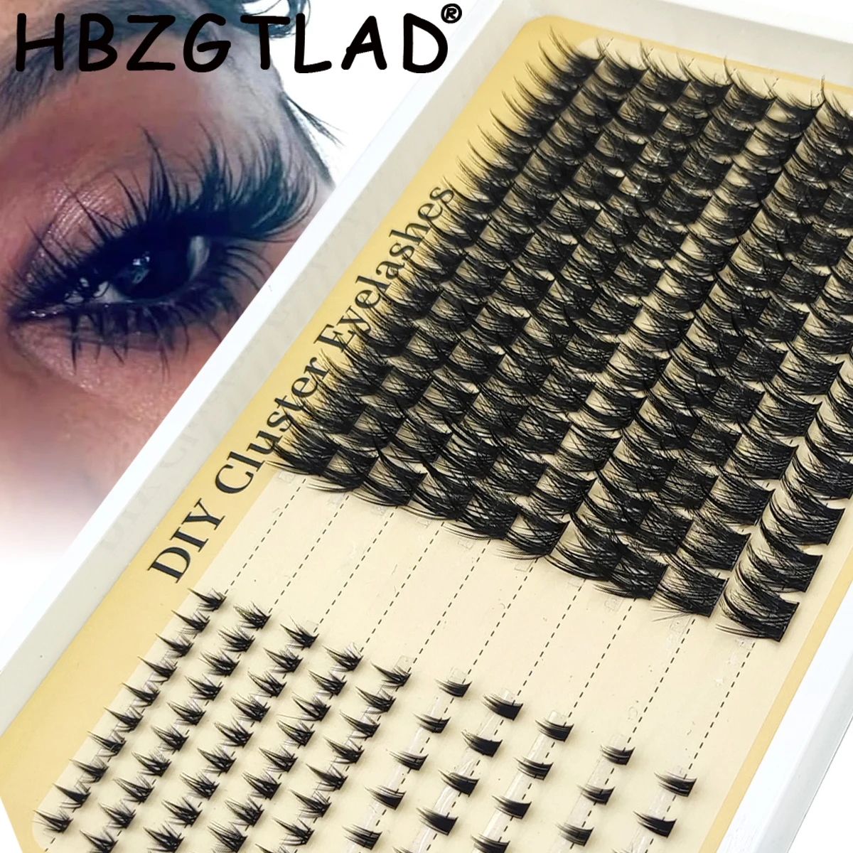 Spike&Bottom Lashes DIY Manga Cluster Wimpernverlängerung Wasserfeste Persönliche Wimpernbüschel Natürliche Wimpernbüschel Wispy Manga