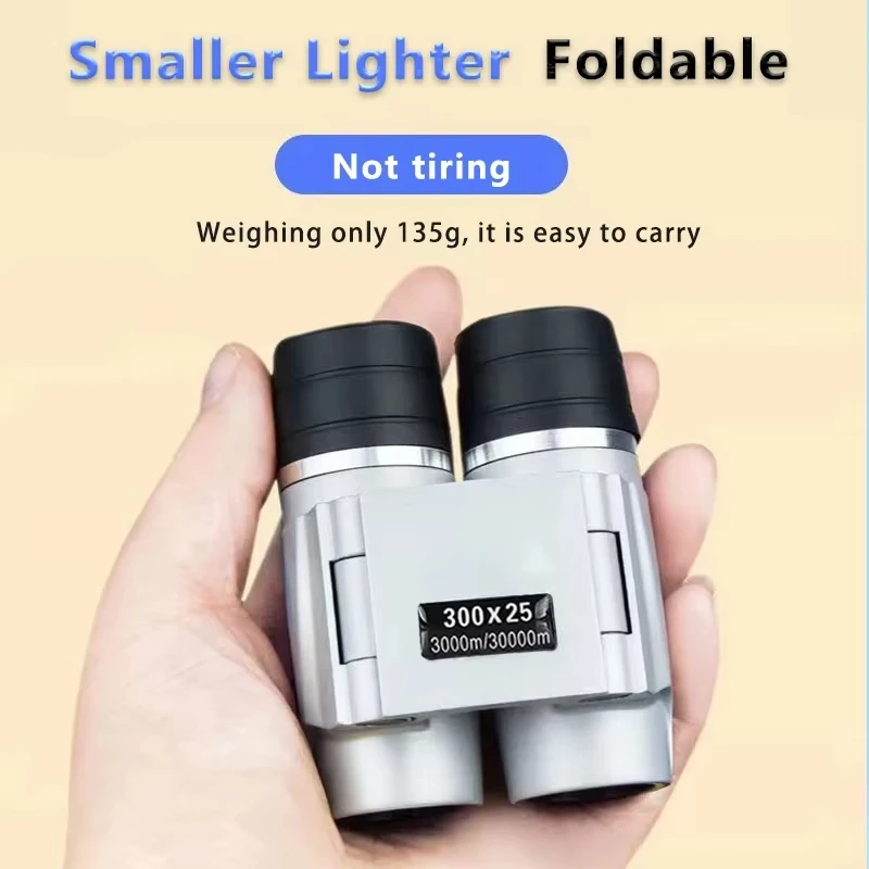 High Power HD Low Light Level Telescope Powerful Binoculars Long Range Professional Mini Portable Waterproof For Outdoor Camping