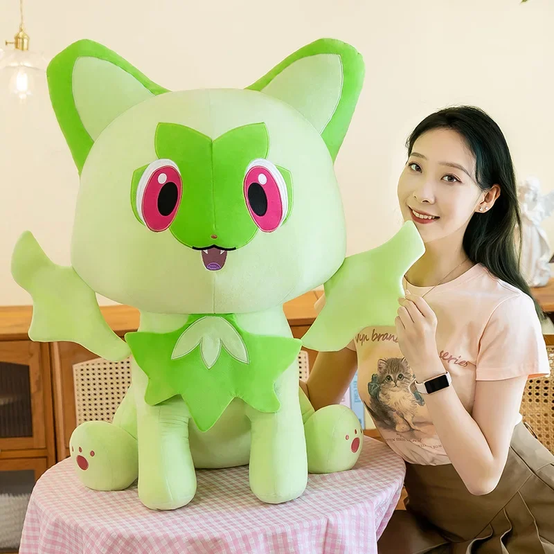 35/80cm Sprigatito Pokemon Large Plush Toys Anime Doll Cute Pillow Cartoon Giant Pokémon Plushie Stuffed Gift for Kids Christmas