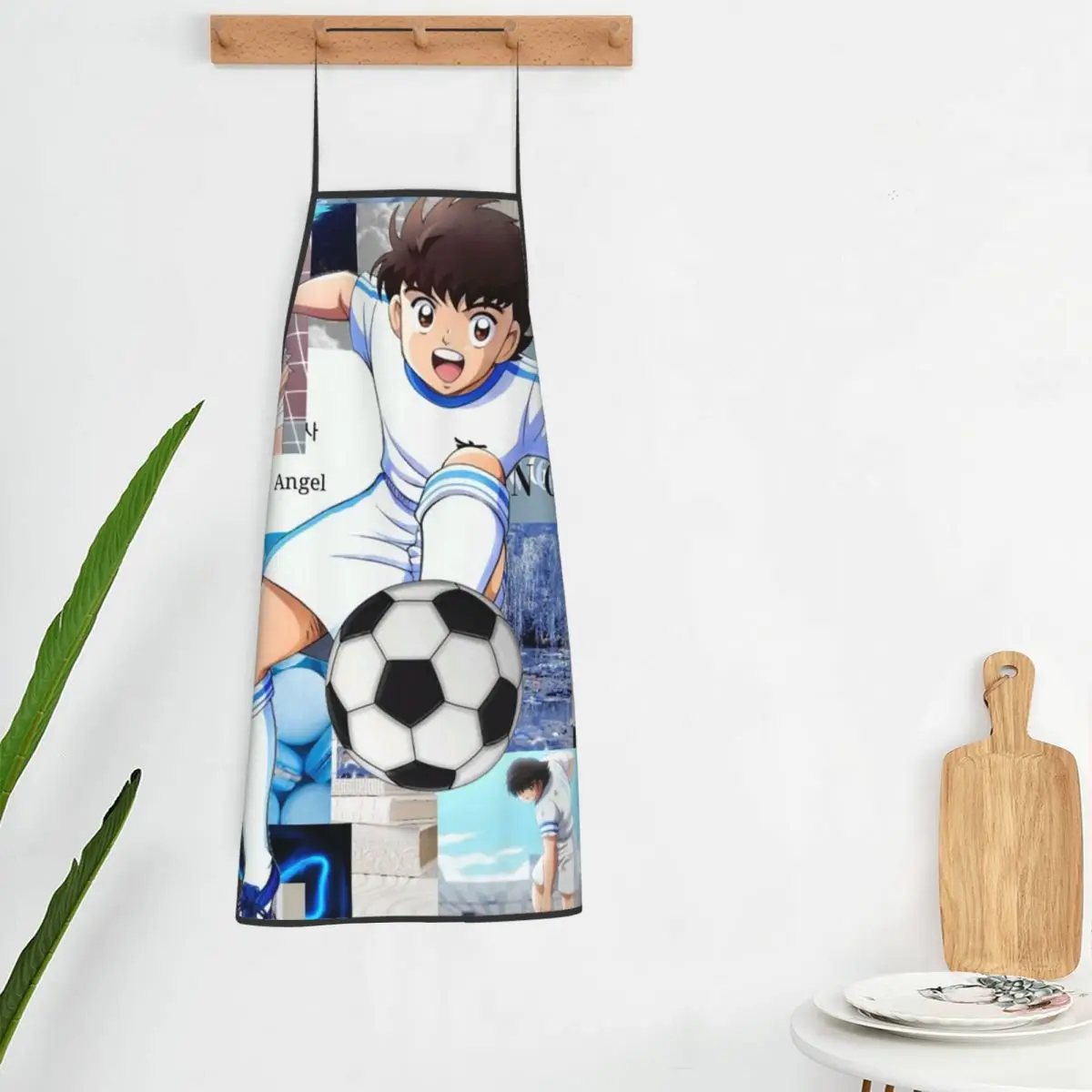 

Фартук Ozora Oliver Atom Capitan Tsubasa, фартук шеф-повара, кулинария, кухня, столбец, нагрудник без рукавов, кухонный сарафан для уборки