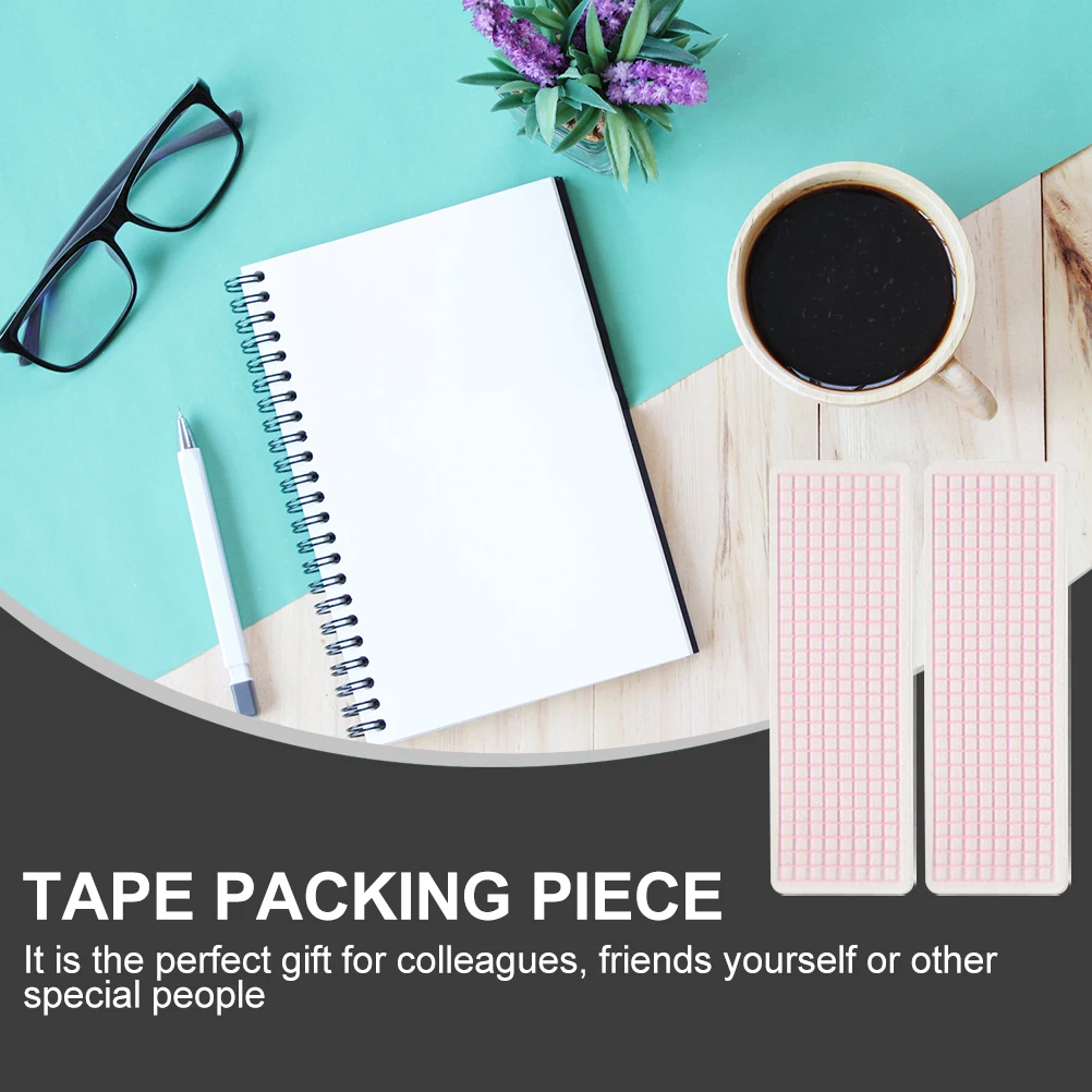 

40pcs Washi Tape Organizer Pink 5x15 Round Corner 60 Silk Thickness Scrapbooking Plastic Cards Office Home Use