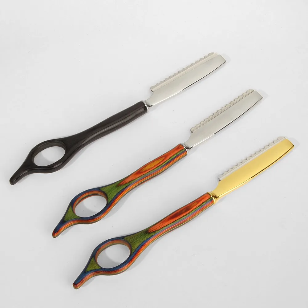 1개 수동 스트레이트 이발 가위 헤어스타일링 숱가위 미용 가위 스트레이트 살롱 미용사 면도기 헤어 커터 이발사용