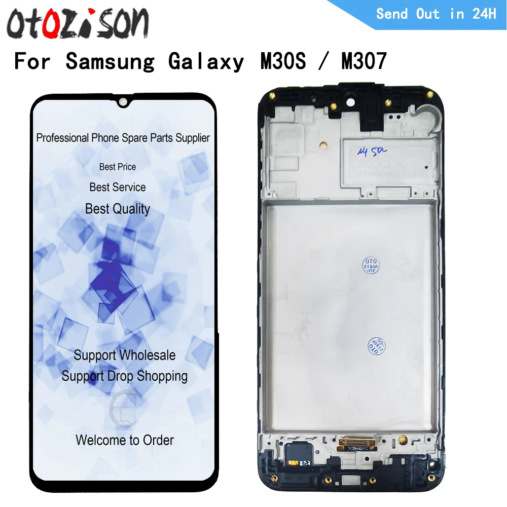 LCD For Samsung Galaxy M30S M307 SM-M307F M307F/DS M307FN/DS M3070 LCD Display Screen Touch Panel Digitizer With Frame Assembly