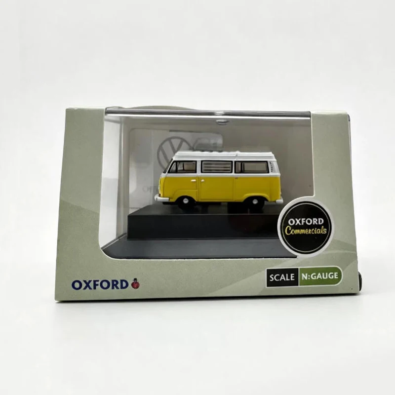 OXFORD Diecast Original 1:148 Scale T2 Bay Window Camper Alloy Model Simulation Souvenirs Gifts Collection Static Display
