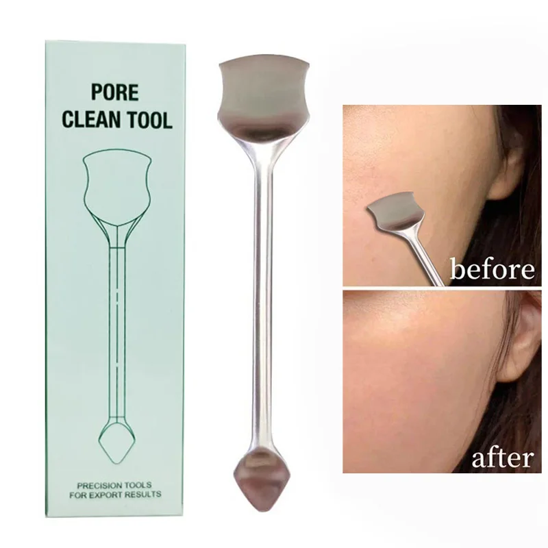 Double Headed Acne Blackhead Remover Cleaner Acne Stainless Steel Blemish Spot Extractor Pore Cleaner Skin Care Tool