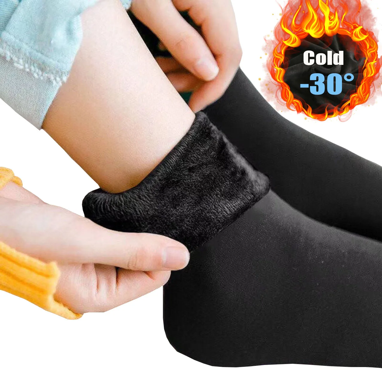 

1Pair New Winter Women Socks Warm Thicken Thermal Socks Soft Casual Velvet Solid Socks Wool Cashmere Home Snow Boots Floor Sock