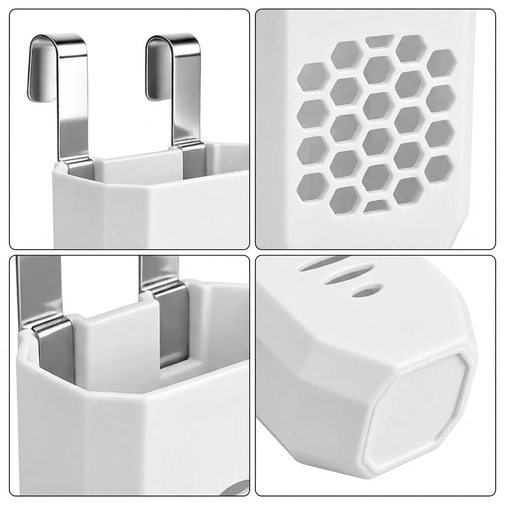 Adjustable Cistern Tablet Holder for Toilet Cleaner Tabs Block with ABS Plastic Shell and Resistant Metal Base