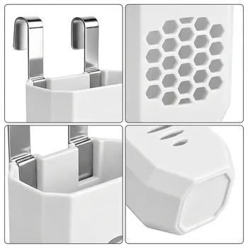 Adjustable Cistern Tablet Holder for Toilet Cleaner Tabs Block with ABS Plastic Shell and Resistant Metal Base