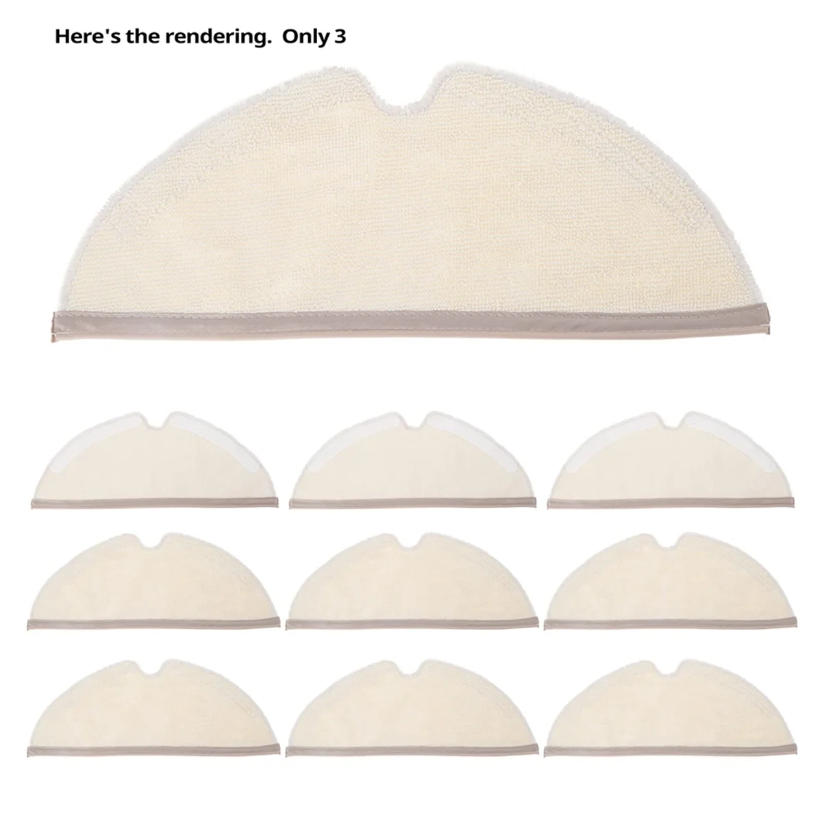 Suitable for Xiaomi Roborock S5Max/S6Pure/E5 Mop Accessories Replacement Mop Pad