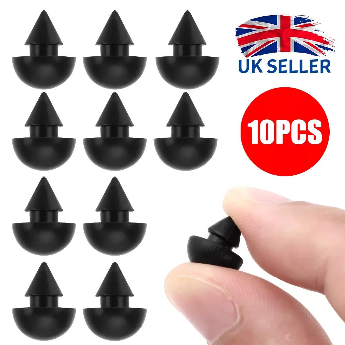 10PCS For Thetford Glass Lid Rubber Bump Stop Caravan Motorhome Camper Cookware Wear-Resistant RV Accessories Black