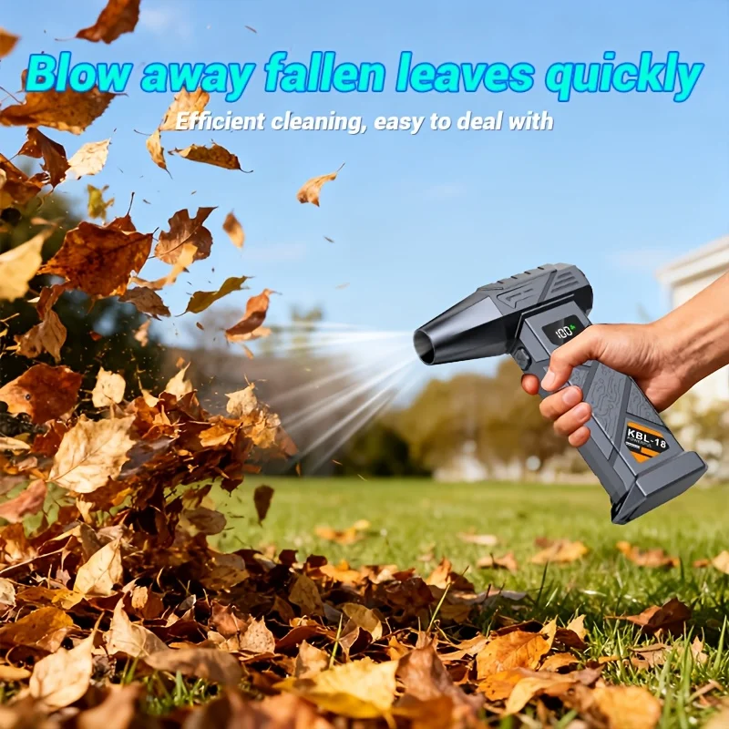 9000000RPH Turbo Blower, JKUOO Portable High-Powered SnowBlower with USB-C, 5 AdjustableWind Settings for Dust Removal