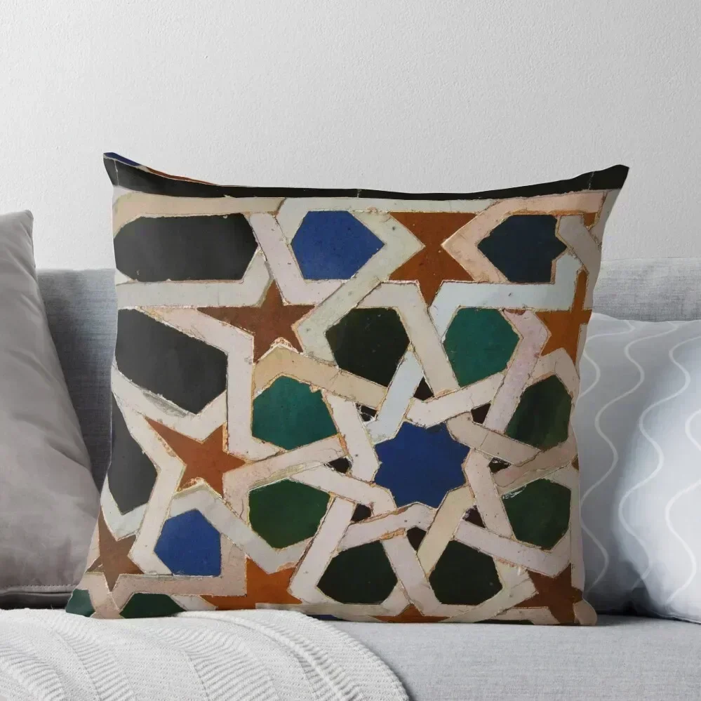 

Alhambra tiles Throw Pillow Room decorating items christmas decorations for home 2025 Cushions Cover Luxury Sofa Cushions pillow