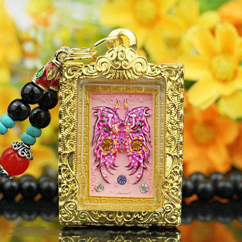 Special Offer 2023 Asia Thailand temple Buddhism butterfly God Buddha Amulet  talisman bring good luck