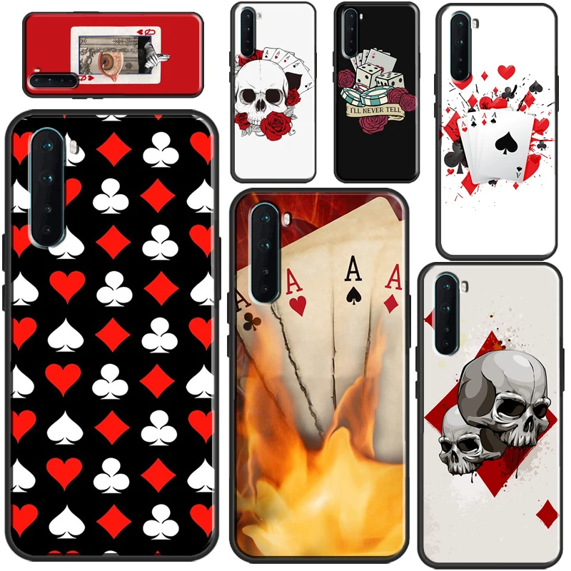 Poker Surreal Aesthetic Art Case For OnePlus 9 10 Pro Nord2 8T 9R Coque For OPPO Realme 8 Pro 8i C3 C21 GT Neo 2 Master