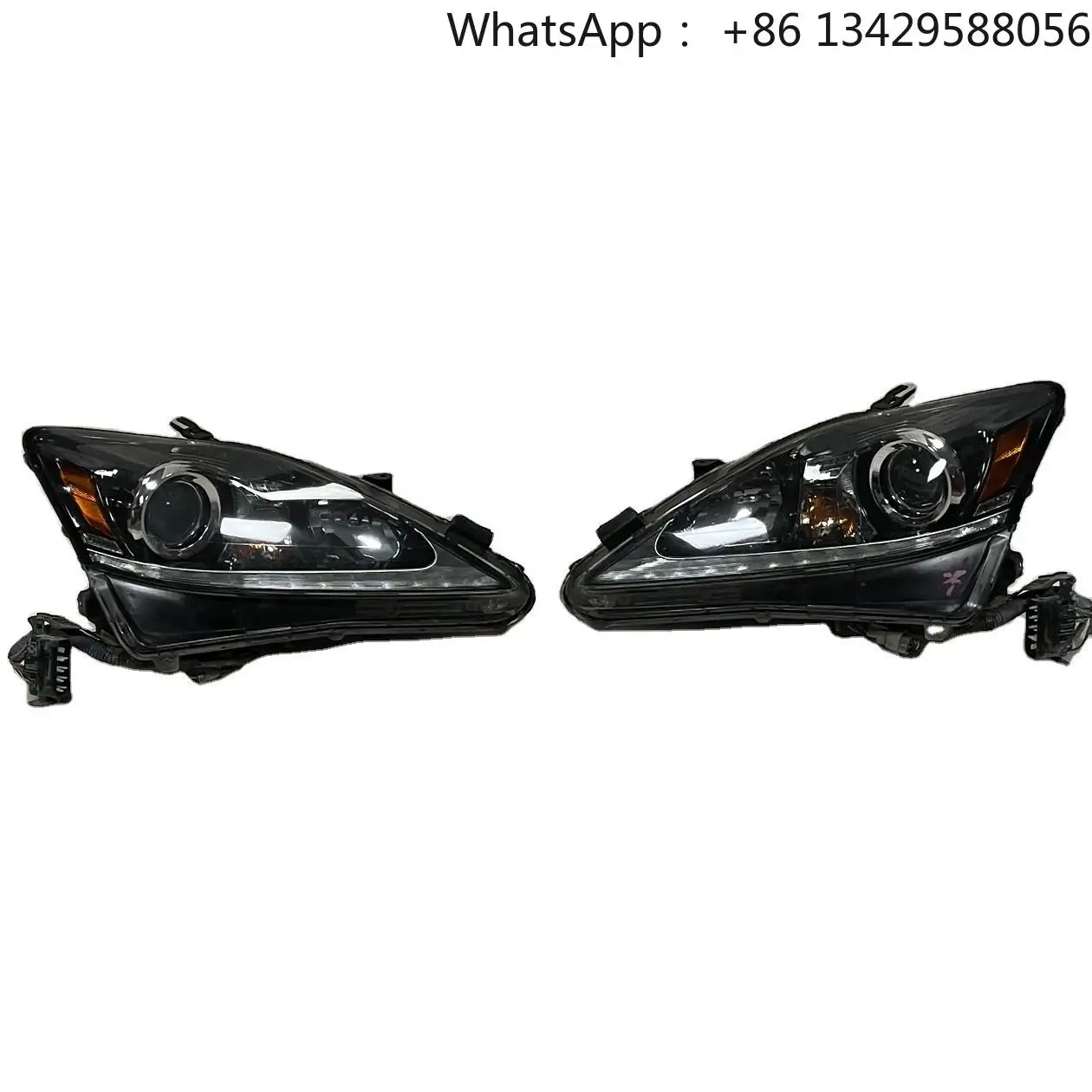 

Hot Sell for 2006-2012 Lexus IS250 IS300 Black Upgraded Headlamps LED Ripple Original Factory Headlamps Wholesale