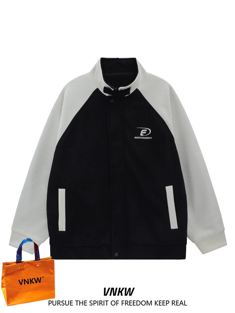 

Модная уличная бейсбольная куртка для мужчин, весна-осень, свободный крой, повседневная, для пар, студентов, с элементами крепления, из полиэстера, не требующая глажки