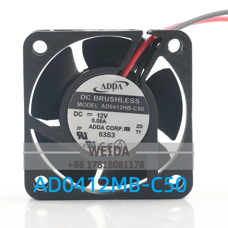 

Вентилятор охлаждения ADDA 5V 24V 48V 4020 40X40X20MM 4CM ультратихий для корпуса видеорегистратора с шарикоподшипником AD0412MB-C50 DC 12V 0.08A