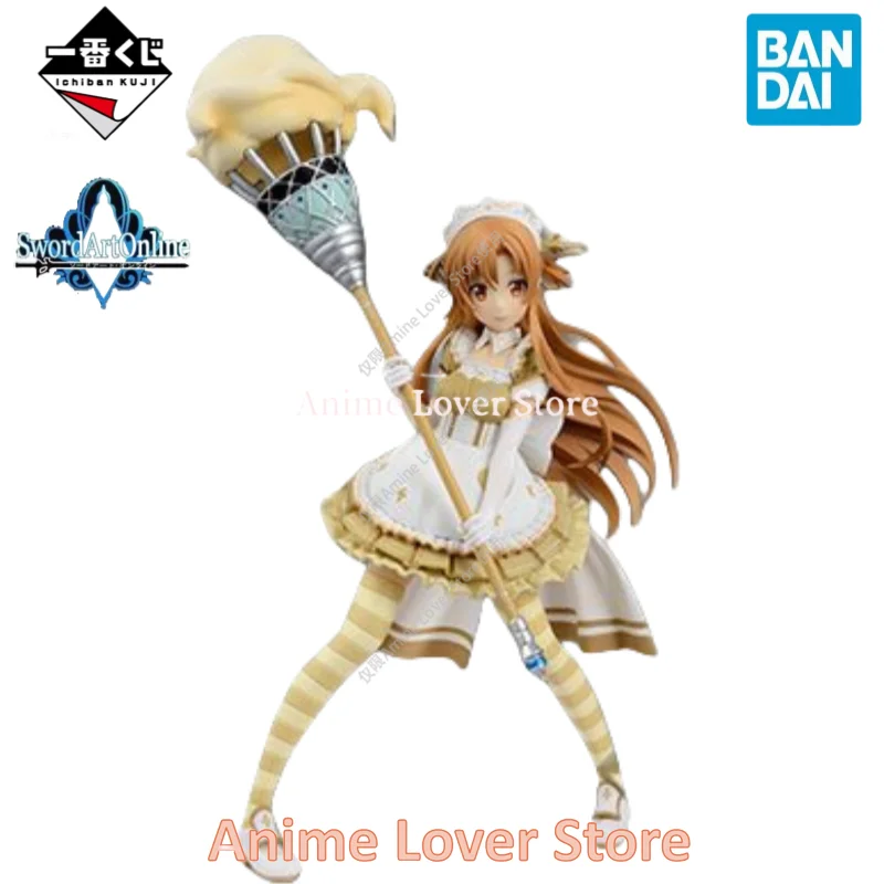 In Stock Original Bandai lchiban Kuji Sword Art Online Anime Figure maidservant‌ Asuna Collectible Model Ornaments