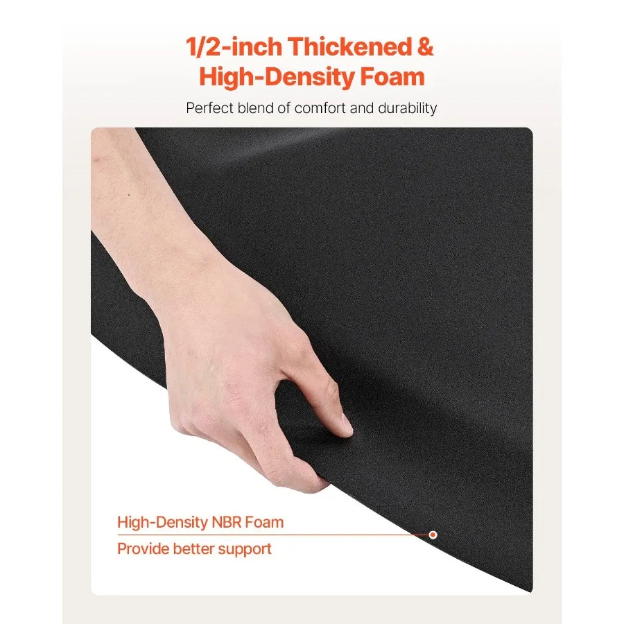 سجادة صالون لمصفف الشعر 3 × 5 أقدام سجادة كرسي صالون نصف دائرية 1 2 سميكة #3