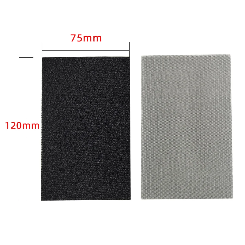 Soft Foam Rectangle Backing Pad 75mm X 120mm with Hook And Loop for Sanding Discs - Cushion Interface Pad for Sander Protection