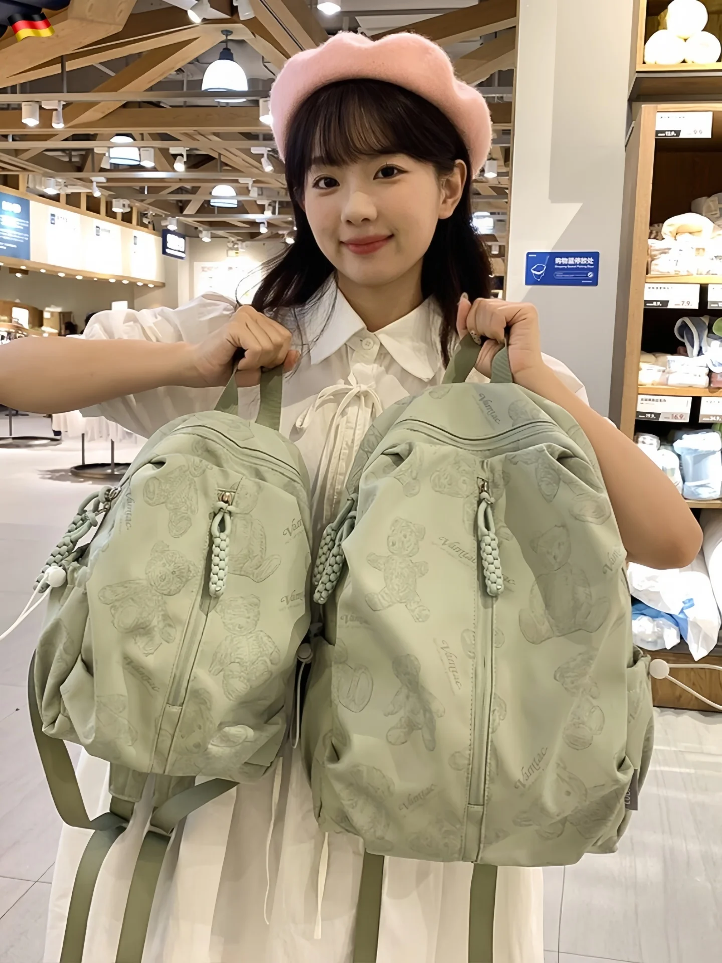 sac-a-dos-decontracte-pour-femme-leger-et-tendance-nouveau-style-2026-sac-d'ecole-simple-et-pliable-fermeture-eclair-pour-trajets-quotidiens