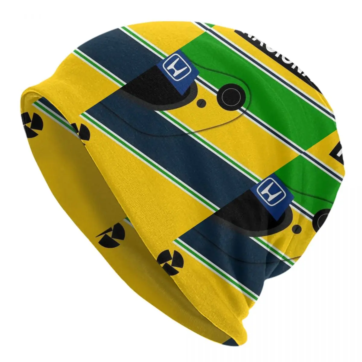 Ayrtons Brazilian Racing Driver Senna Skullies Beanies Caps Unisex Winter Warm Knit Hat Street Adult Bonnet Hats Outdoor Ski Cap